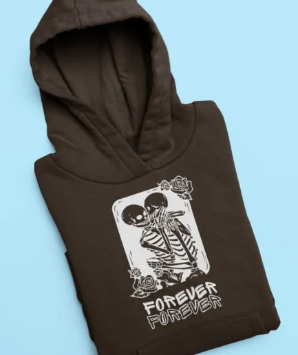 Forever Skeleton Couple Graphic Hoodie