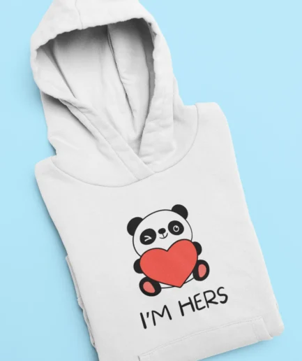 I'm Hers Panda Hoodie for Men