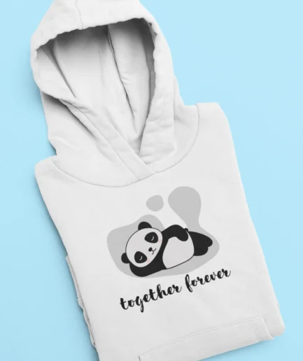 Together Forever Panda Hoodie for Couples